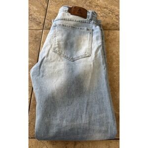 REFINERY REPUBLIC Jeans Mens 32x30 Denim Pant Blue Faded Distressed Fit 32X29